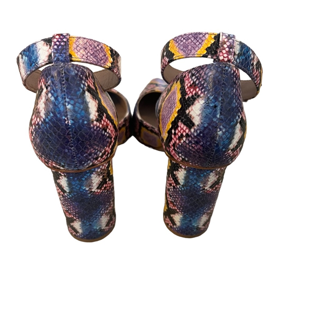 Deltan Jami Multi-Color Snake Print Ankle Strap B… - image 7